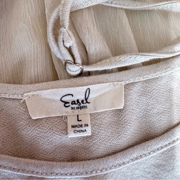 Easel Sheer Chiffon Shirt Extender Undershirt Cami - Picture 7 of 9